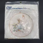 VTG Columbia-Minerva Peter Rabit Crewel Picture Kit #7902 8" Diameter