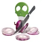 Stainless Steel Onion Cutter & Egg Slicer – Multi-Function Vegetable Cutter a...