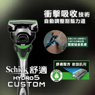 【Schick 舒適牌】Hydro水次元5辨型刮鬍刀組(刀架x1+刀片x7)