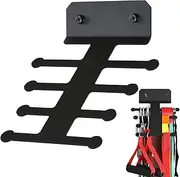 [Generic] Pull Up Band Holder, Home Storage Masterpiece | Heavy-Duty Wall Mount With Fishbone Pattern, Multifunction Rack For Jump Ropes Resistance Bands Foam Rollers Straps And Chains In Garage Gym Or Exercise
