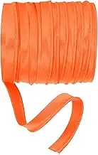 Maxi Piping Bias Tape, 5 Yards Piping Trim with Cord Satin Binding Lip Cord Trim Fit for Sewing Garment Webbing Trimming Crafts Decorating - (Orange)