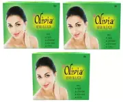 3 Pcs Olivia Herb Bleach Natural Herbal Skin Creme Cream Bleach 30 Gram