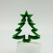 Star Christmas Tree Cookie Cutter, 2"/3"/4"/5" Size, 1" Deep