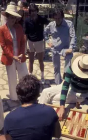 Hugh Hefner at Playboy Tenns and Crumpet Party on May 21 1977 at t- Old Photo 3
