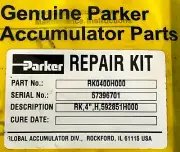 RK0400H000 GENUINE PARKER HYDRAULICS ACCUMULATOR REPAIR KIT 4"
