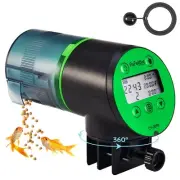 Automatic Fish Feeder for Aquarium, Automatic Dispenser with LCD Display and ...