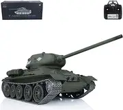 Wheelfun Henglong 1/16 Scale 7.0 Upgraded Soviet T34-85 RTR RC Tank 3909 Metal Tracks Hobby Grade Model for Hobby