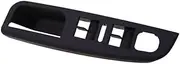 LHD Master Window Control Switch Panel Trim Bezel Cover #1K4868049C for VW Jetta Golf/GTI Mk5 4-Doors Model 2005 2006-2009 2010(Black)