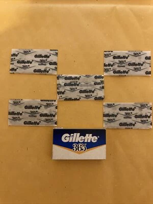 5 Double Edge Razor Blades, Gillette 365