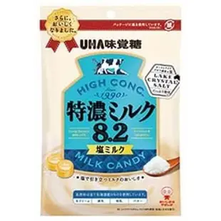 UHA 味覺糖 特濃 牛奶糖 8.2 鹽味 牛奶 口味 75g【6個組】