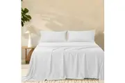 Bedding King 2000TC Super Soft Bamboo Sheet Set - White