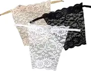 [ShigKeu] 4 PCS Modesty Panels for Low Cut Tops Lace Insert Silky Lace Inserts Camisole Bra Insert for Women Vests Clip-On Mock Camisole Bra Insert Modesty Panel Vest Women's Camisoles Black