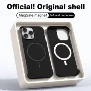 For iPhone 16e 16 15 Pro Max 14 13 12 Magnetic Frameless Hard Magsafe Case Cover