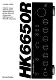 Harman Kardon HK6650R Receiver Owners Manual