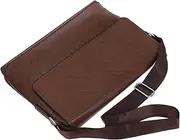 [Angoily] Man Bag Mens Crossbody Bag Mens Briefcase Crossbody Bags for Men Briefcases for Men Man Briefcase Men Briefcase Crossbody Sling Bag for Men Shoulder Bag for Men Light Brown