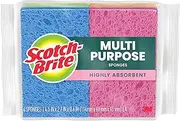 ocelo Cellulose Sponge, Colors may vary, 4-Sponges/Pk, 10-Packs, (40 Sponges Total)
