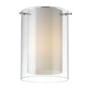 Telbix Envoy Clear & Opal Glass DIY Batten Fix
