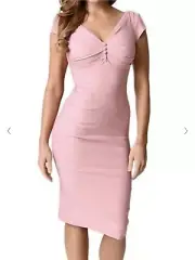 stop staring pink wiggle pinup dress 26 4x viva rockabilly