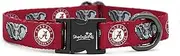 Alabama Crimson Tide Custom Handmade Adjustable Nylon Collars and Leashes (Small Collar)