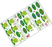 NAMOARLY 1 Set Frog Jump Game Sticker Cute Frog Wall Decals Game Wall Sticker Guide Floor Sticker Floor Frog Sticker Sensory Walk Decals Classroom Stair Sticker Lattice Floor Decals PVC