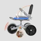 Garden Rolling Work Seat for Gardener for Gardening Rolling Stool with Back