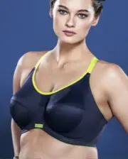 Elomi Energise Underwire Sports Bra With J Hook Navy EL8041 38DD