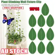 10 Pcs Leaf Shape Plant Climbing Wall Clip Sticky Hook Vines Fixing Clip HoldRO