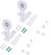 MERRYHAPY 2pcs Bracket Brackets Wall Mount Mount Security Support System Stand Security Holder System Bracket White Abs Plastic