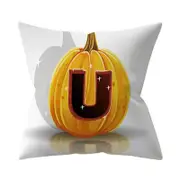 3 Pcs Halloween Series Letter Printing Throw Pillow Cover for Home Living Room Sofa Decor U_45*45cm