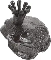 NOLITOY Cute Frog Model Home Ornaments Garden Sculpture Home Sculpture Frog Statue Props Garden Decoration Home Furnishing Cute Frog Sculpture Garden Statue Decoration Rural Iron