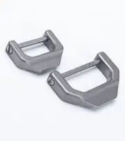 CNC Titanium D Shap Keychain Buckle Backpack Connector Outdoor Pendant EDC Tool