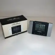 Seth Thomas Black & Silver Radio Controlled LCD Alarm Clock