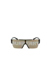 Burberry Eyewear Logo Lens Shield Sunglasses 38 White