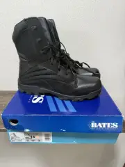 Bates ZR-8 E02068 Side Zip Black Tactical 8 Inch Work Boots Shoes Mens Sz 14 NEW