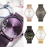 在飛比找momo購物網優惠-【COACH】時尚簡約 米蘭錶帶 男女錶 手錶 母親節(共1