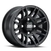 ITP SS 316 12x7 / 4x110 BP / 5+2 Offset Matte Black Wheel