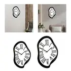 Melting Clock Silent Sweep Wall Clock Creative Distorted Wall Clock Interior
