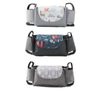 在飛比找momo購物網優惠-【Mibobebe】多功能防水嬰兒推車掛袋 置物袋(防水 提