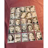 在飛比找蝦皮商城精選優惠-【梅根歐洲古物】1935年發行英國明星古董照片卡一組25張「