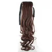 High Grade Synthetic 22" Hair Extension Ponytail Brown Curly Pony Wavy