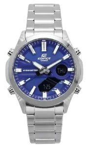 Casio EDIFICE Analog-Digital Alarm World Time Timer EFV-C120D-2A 100M Mens Watch