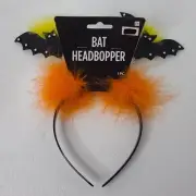 Feather BAT HEADBOPPER Headband Halloween Party Costume Accessory NEW