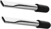 Beavorty Wheelchair Brake Assist Device Extend Handles Black Cap White Easy Installation for Wheelchairs