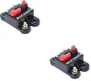 ETHZZLE 2pcs 300 High-tech Water Resistant 300 Amp Circuit Breaker 12-24v Car Marine Boat Bike Stereo Audio Inverter Overload Protection Easy Operation