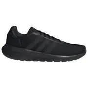 Adidas Womens Lite Racer 3.0 Triple Black Athletic Running Shoes