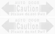 iplusmile 2Pcs Automatic Door Sticker, Car Tips Safety Caution Sticker, Adhesive Car Door Decal Open Warning Stickers for Vehicle Taxi Window