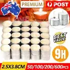 Tea Light Candles Bulk 9 Hour Tea Lights Tealight Tealights Unscented Candle AU