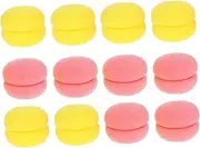 Effortless Curls in a Pack: 12pcs Soft Round Hair Rollers Sponge Curlers Foam Styling Rollers Hair Curling Wand for Wavy Straight Hair