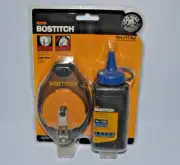 Bostitch Chalk Line Reel Kit with 4oz Blue Chalk - 100ft Reel - BTH47218