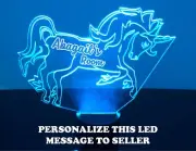 Night Light Unicorn Personalized 3D LED Table Desk Lamp Home Decoration Remote